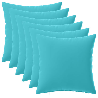 vidaXL Cushion with Pillow HEERLEN 6 pcs Turquoise Polyester
