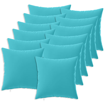 vidaXL Cushion with Pillow HEERLEN 12 pcs Turquoise Polyester