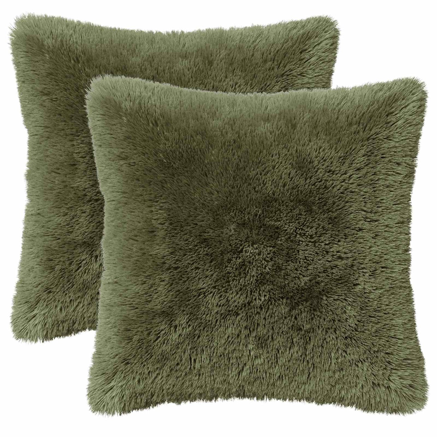 vidaXL Cushion with Pillow HEERLEN 6 pcs Green PV Fleece