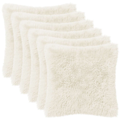 vidaXL Cushion with Pillow HEERLEN 2 pcs White PV Fleece