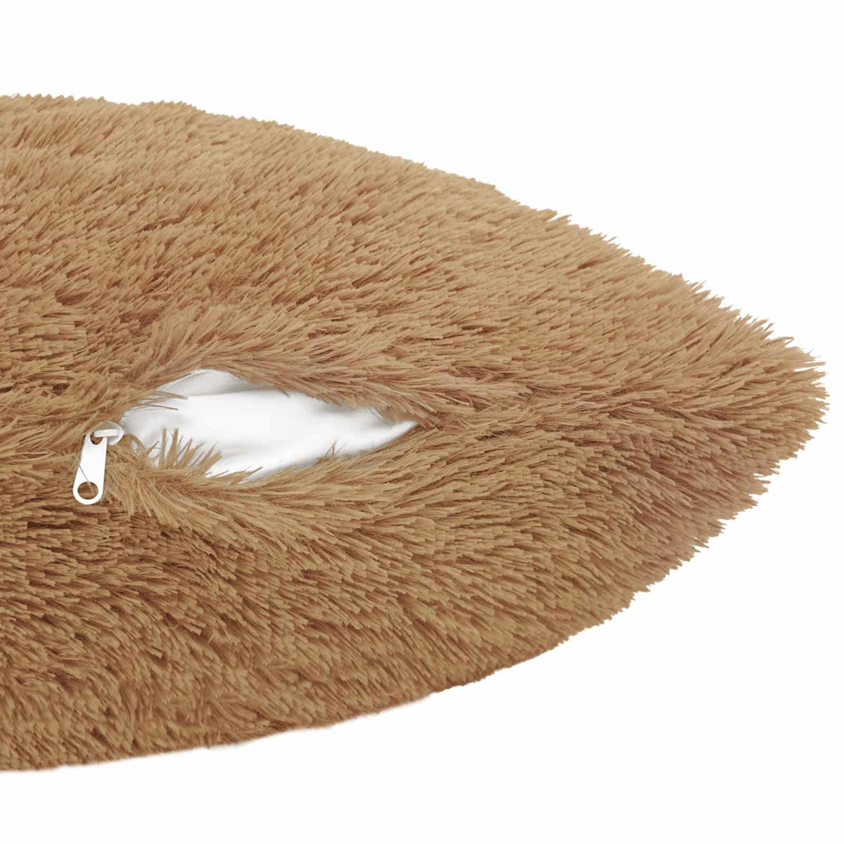 vidaXL Cushion with Pillow HEERLEN 2 pcs Taupe PV Fleece