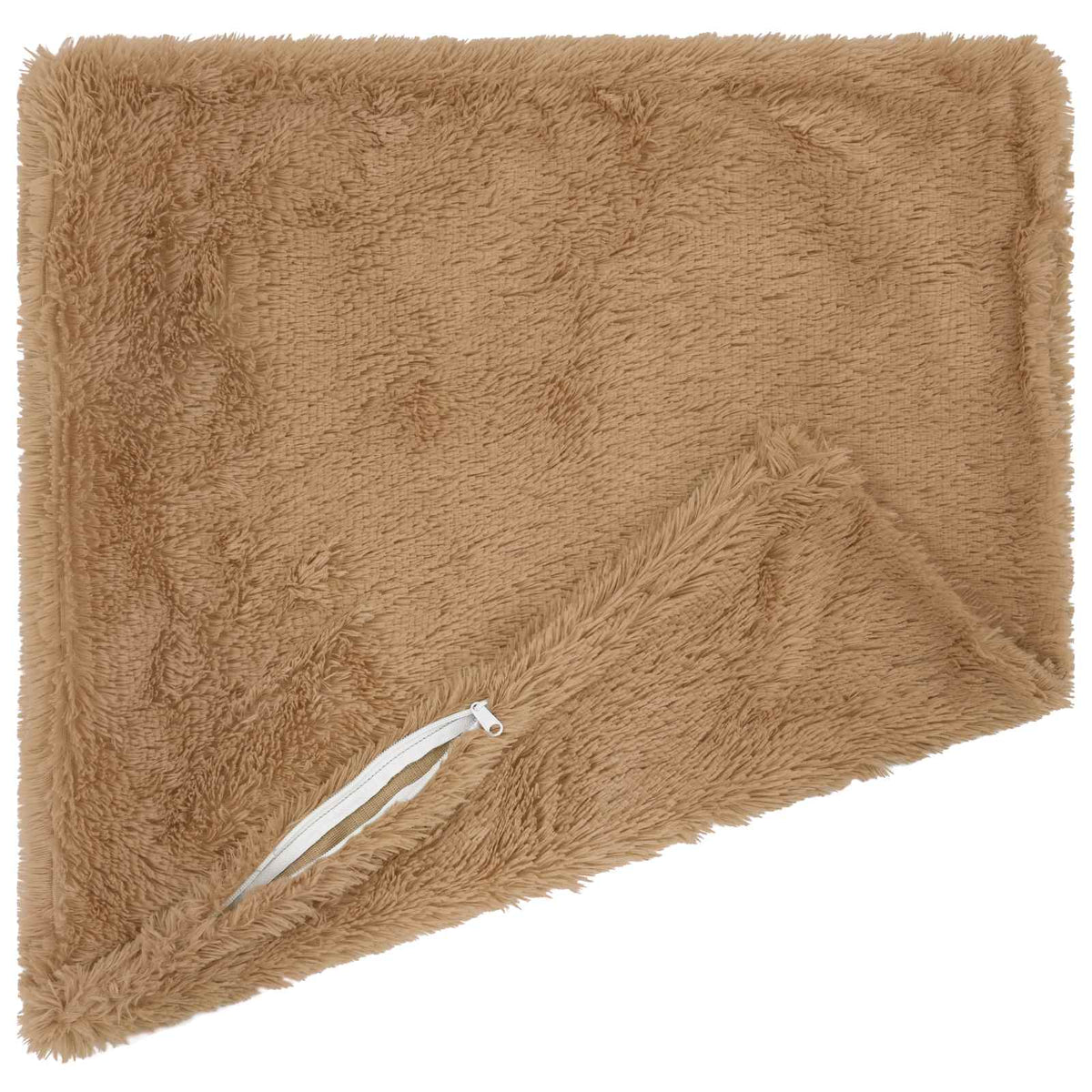 vidaXL Cushion with Pillow HEERLEN 12 pcs Taupe PV Fleece