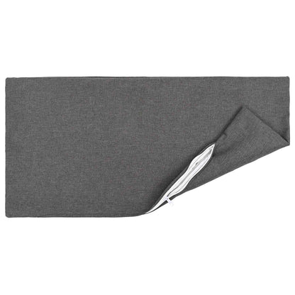 vidaXL Cushion with Pillow HEERLEN 2 pcs Light Grey Fabric