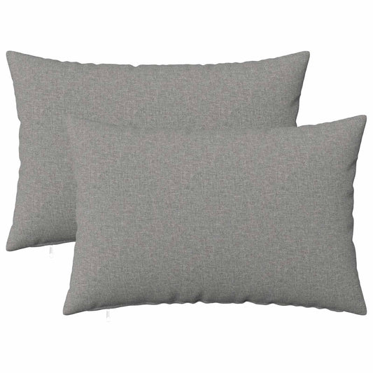vidaXL Cushion with Pillow HEERLEN 2 pcs Cloud Grey Fabric