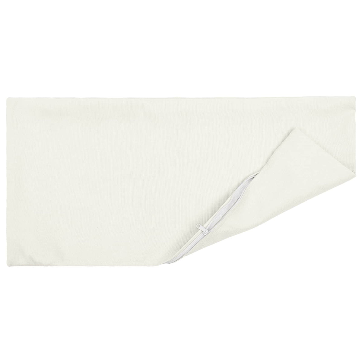 vidaXL Cushion with Pillow HEERLEN 2 pcs White Fabric