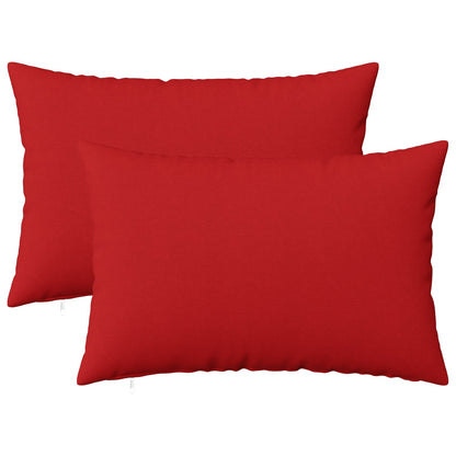 vidaXL Cushion with Pillow HEERLEN 2 pcs Red Fabric