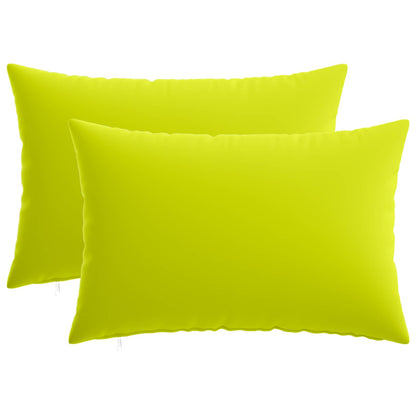 vidaXL Cushion with Pillow HEERLEN 2 pcs Bright Green Polyester