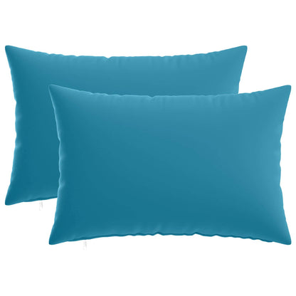 vidaXL Cushion with Pillow HEERLEN 2 pcs Light Blue Polyester