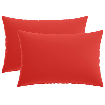 vidaXL Cushion with Pillow HEERLEN 2 pcs Red Polyester
