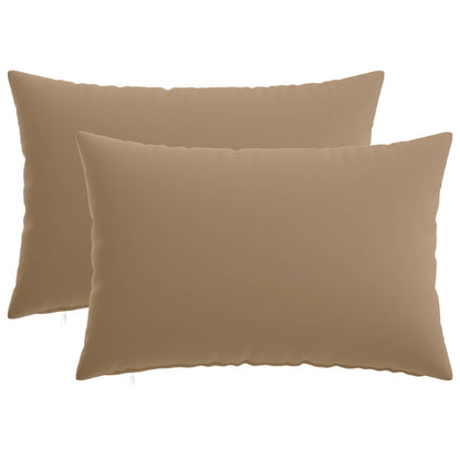 vidaXL Cushion with Pillow HEERLEN 2 pcs Taupe Polyester