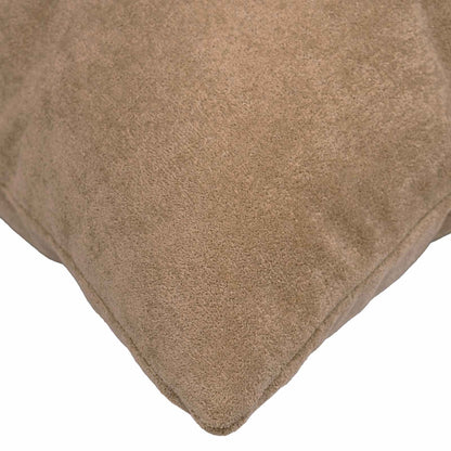 vidaXL Cushion with Pillow HEERLEN 2 pcs Taupe Microfiber Fleece