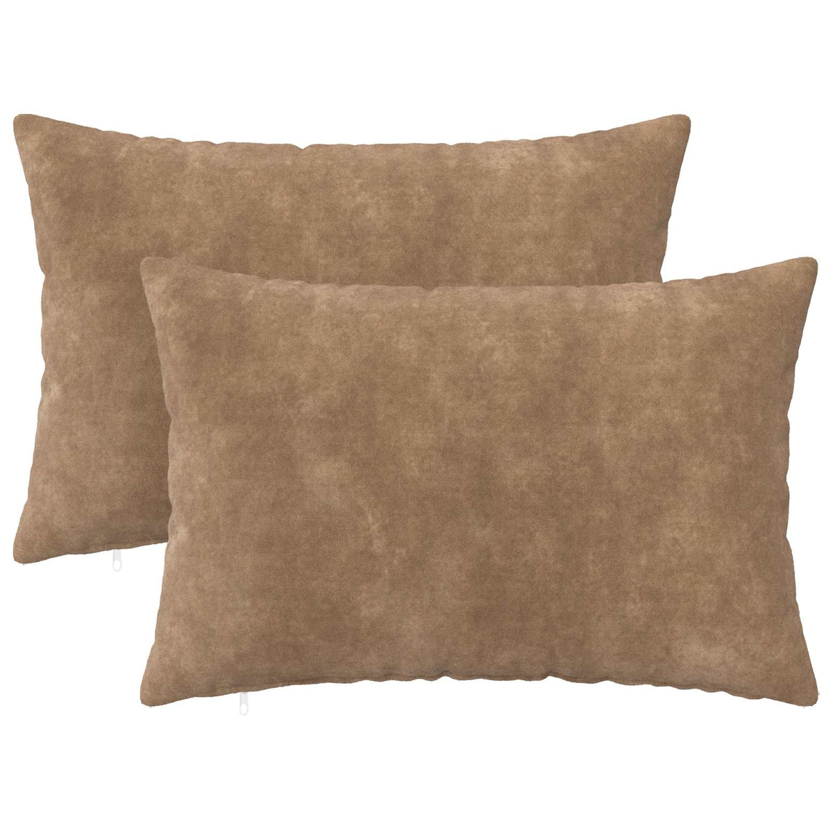 vidaXL Cushion with Pillow HEERLEN 2 pcs Taupe Microfiber Fleece