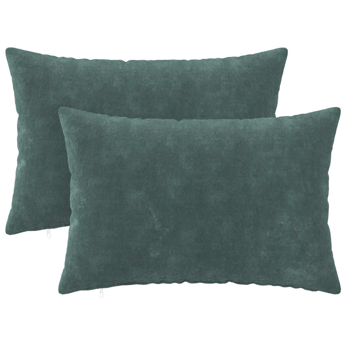 vidaXL Cushion with Pillow HEERLEN 2 pcs Sea Blue Microfiber Fleece