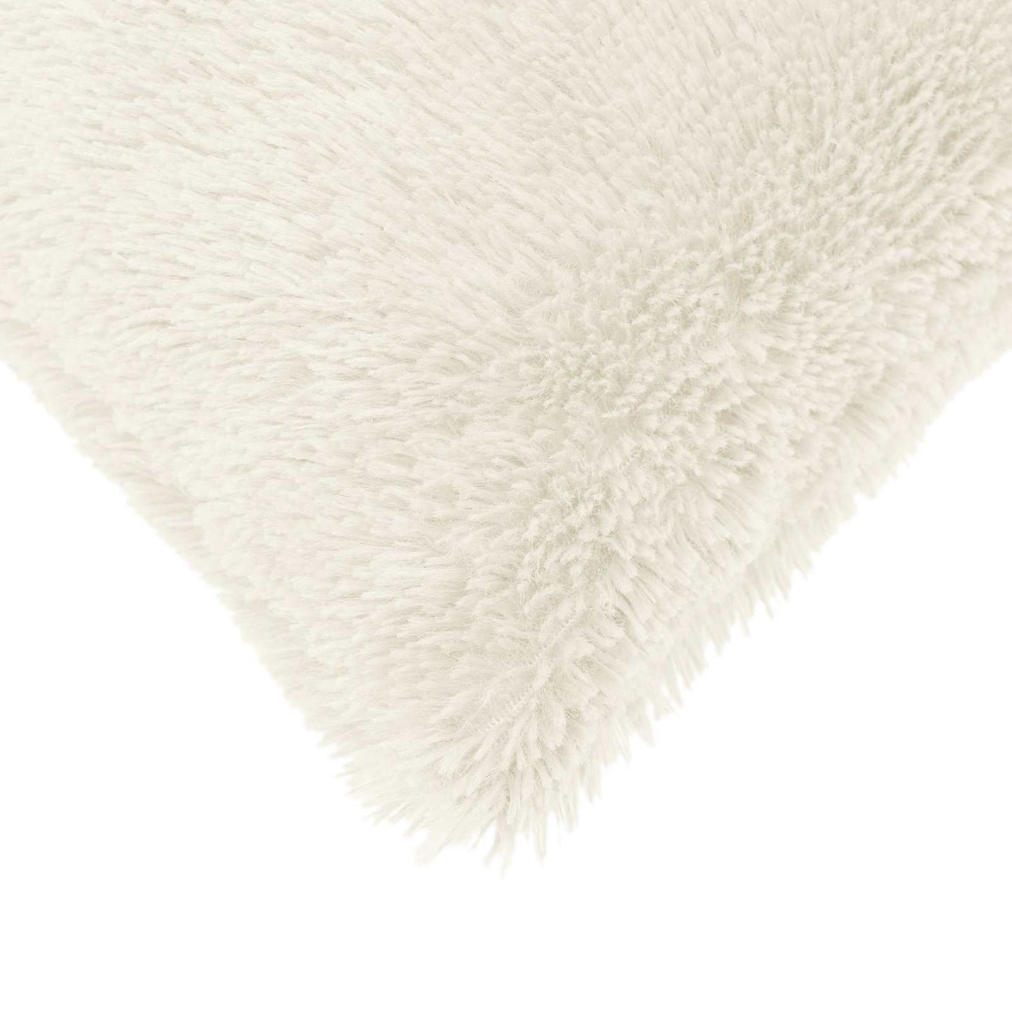 vidaXL Cushion with Pillow HEERLEN 2 pcs White PV Fleece