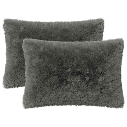 vidaXL Cushion with Pillow HEERLEN 2 pcs Light Green PV Fleece