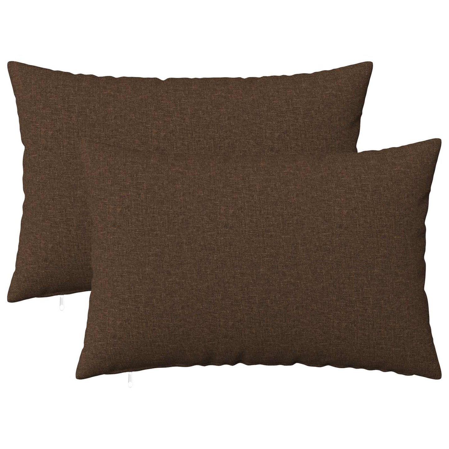 vidaXL Cushion with Pillow HEERLEN 2 pcs Brown Fabric