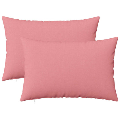 vidaXL Cushion with Pillow HEERLEN 2 pcs Pink Fabric
