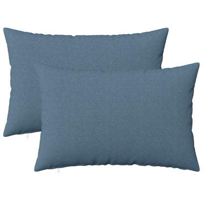 vidaXL Cushion with Pillow HEERLEN 2 pcs Jeans Blue Fabric