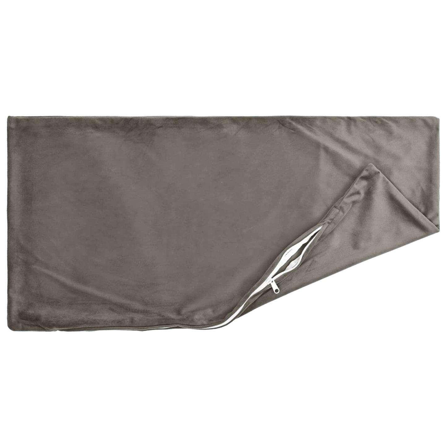 vidaXL Cushion with Pillow HEERLEN 2 pcs Light Grey Velvet