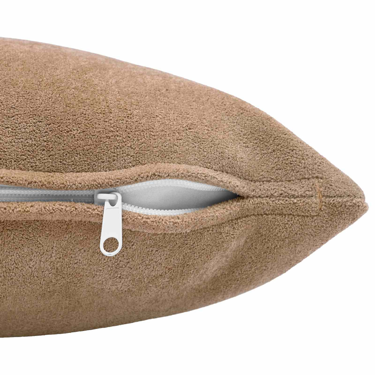 vidaXL Cushion with Pillow HEERLEN 2 pcs Taupe Microfiber Fleece