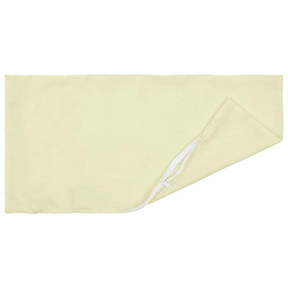vidaXL Cushion with Pillow HEERLEN 2 pcs Cream Polyester