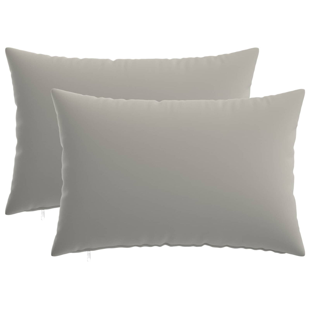 vidaXL Cushion with Pillow HEERLEN 2 pcs Grey Polyester