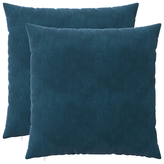vidaXL Cushion with Pillow HEERLEN 2 pcs Blue Velvet