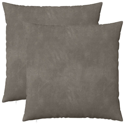 vidaXL Cushion with Pillow HEERLEN 2 pcs Light Grey Velvet