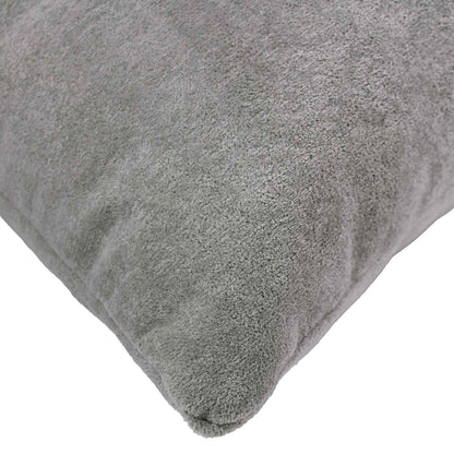 vidaXL Cushion with Pillow HEERLEN 2 pcs Light Grey Microfiber Fleece