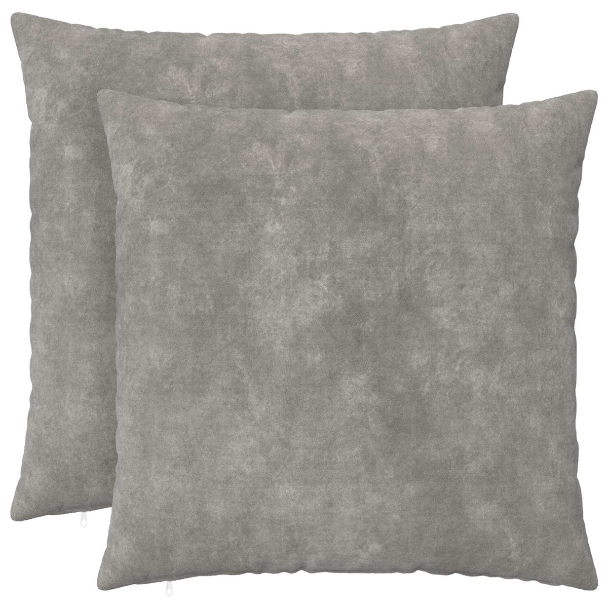 vidaXL Cushion with Pillow HEERLEN 2 pcs Light Grey Microfiber Fleece