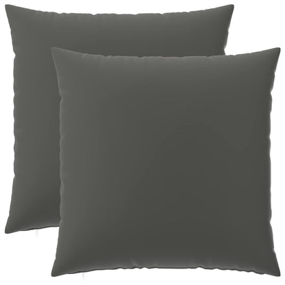 vidaXL Cushion with Pillow HEERLEN 2 pcs Anthracite Polyester