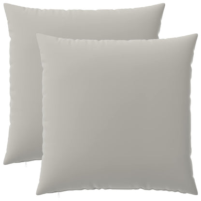 vidaXL Cushion with Pillow HEERLEN 2 pcs Grey Polyester