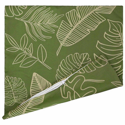 vidaXL Cushion with Pillow HEERLEN 2 pcs Leaf Design Polyester