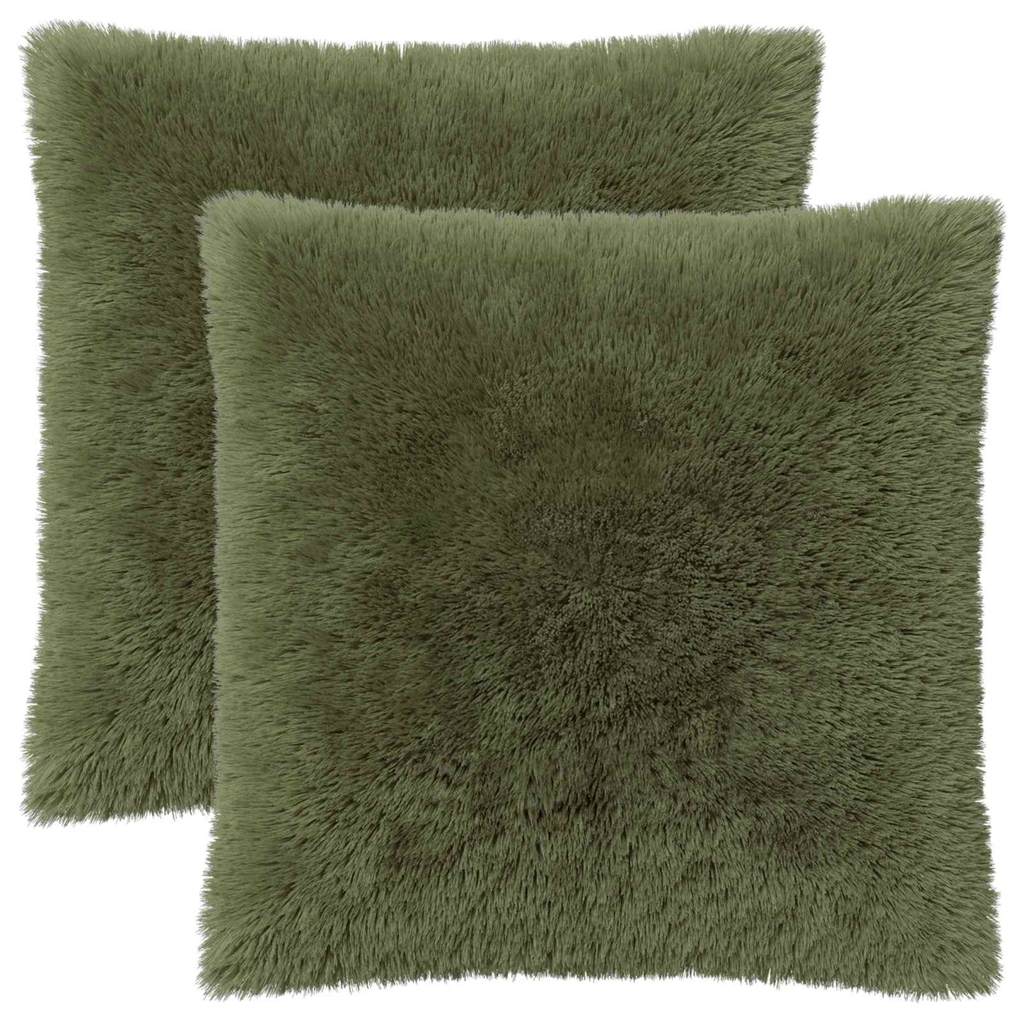 vidaXL Cushion with Pillow HEERLEN 2 pcs Green PV Fleece