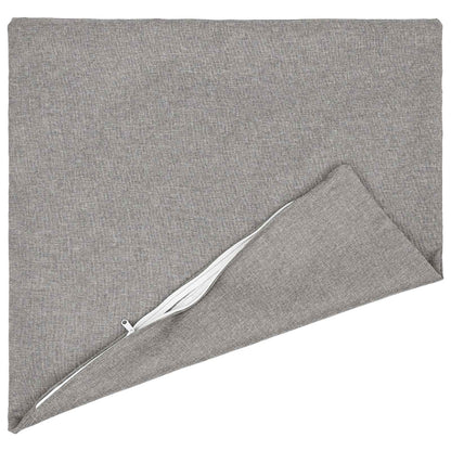vidaXL Cushion with Pillow HEERLEN 2 pcs Cloud Grey Fabric