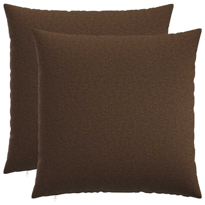 vidaXL Cushion with Pillow HEERLEN 2 pcs Brown Fabric