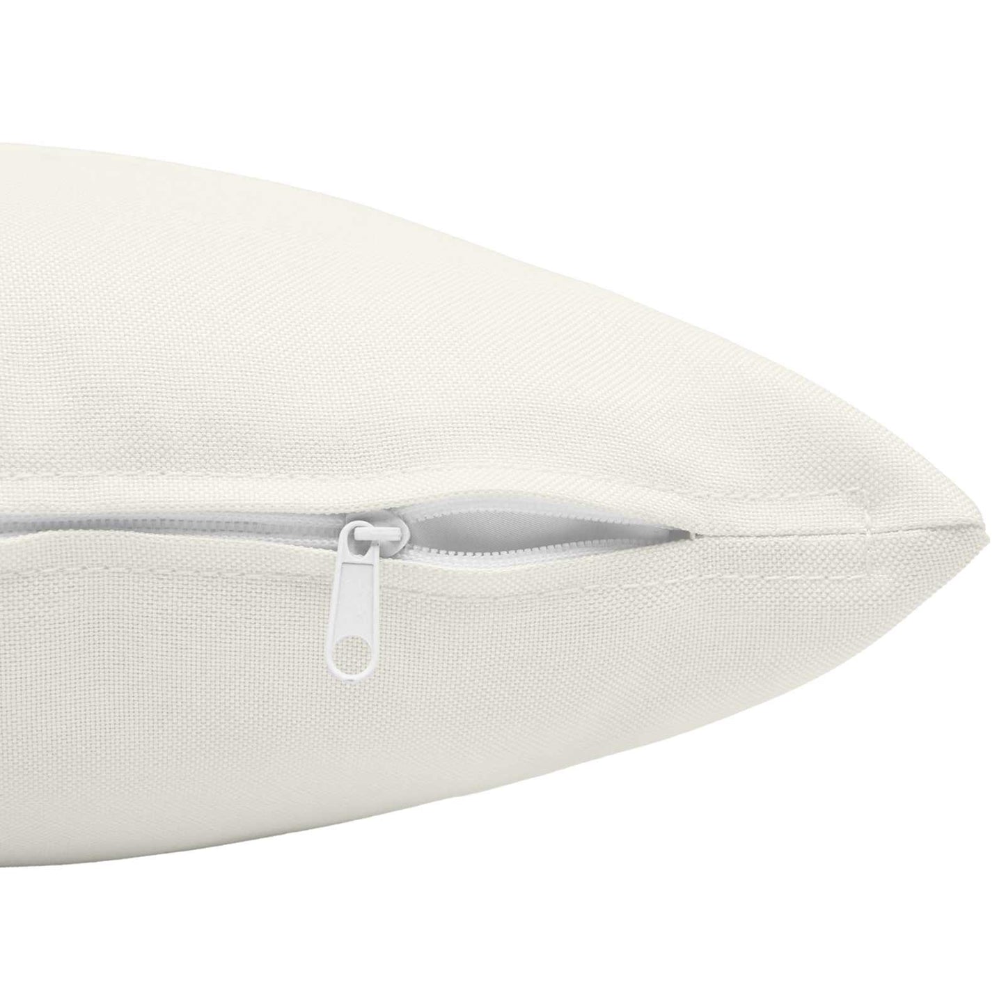 vidaXL Cushion with Pillow HEERLEN 2 pcs White Fabric