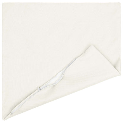 vidaXL Cushion with Pillow HEERLEN 2 pcs White Fabric
