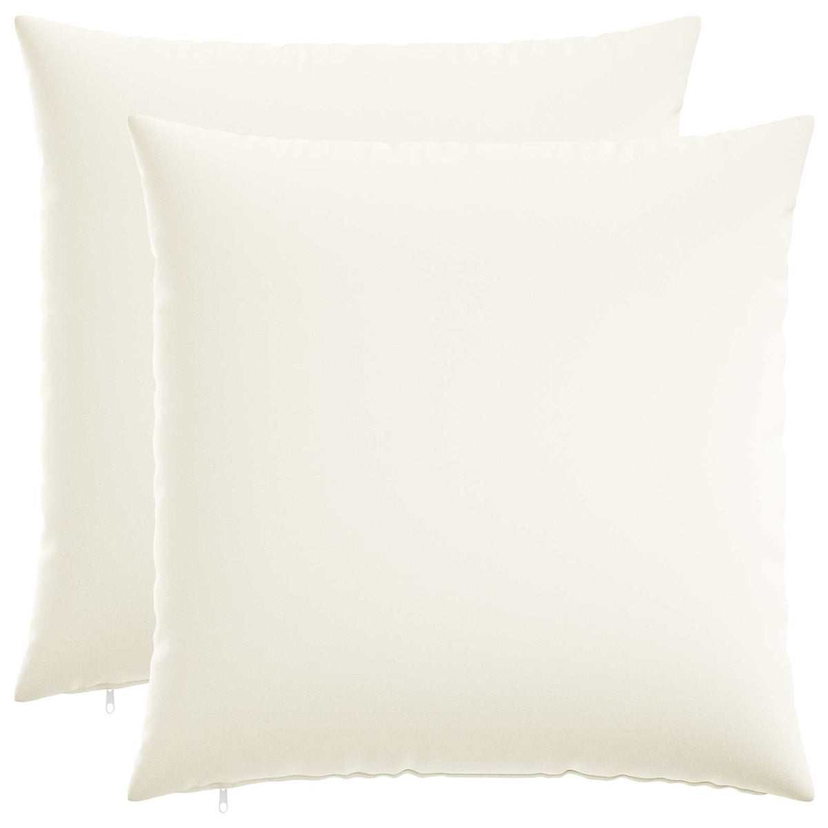vidaXL Cushion with Pillow HEERLEN 2 pcs White Fabric