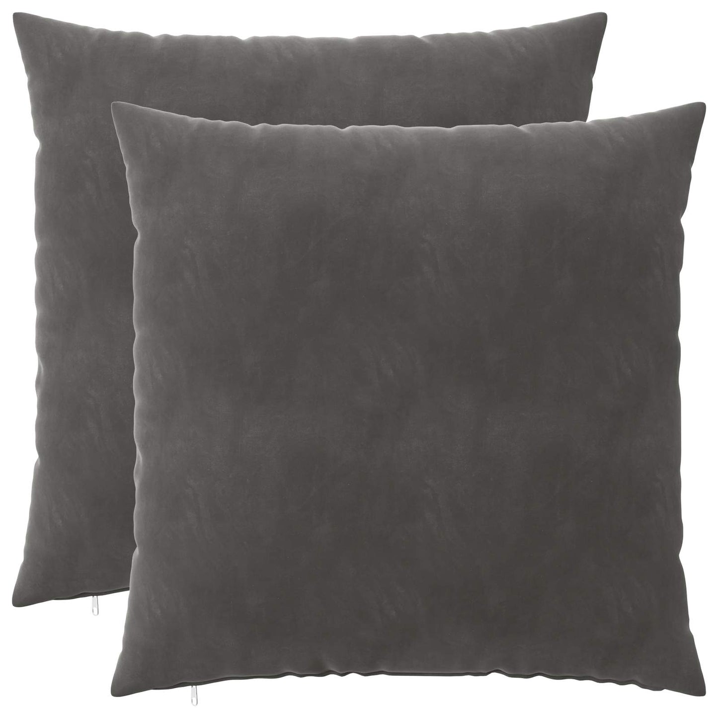 vidaXL Cushion with Pillow HEERLEN 2 pcs Dark Grey Velvet