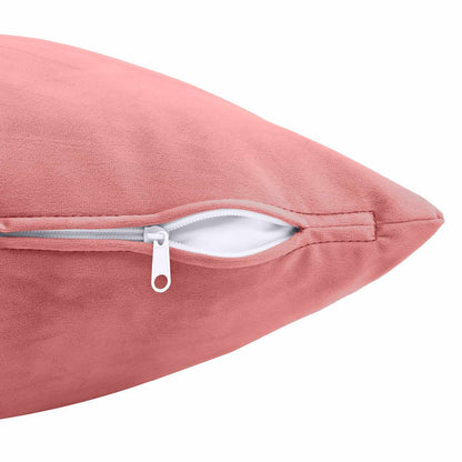 vidaXL Cushion with Pillow HEERLEN 2 pcs Pink Velvet