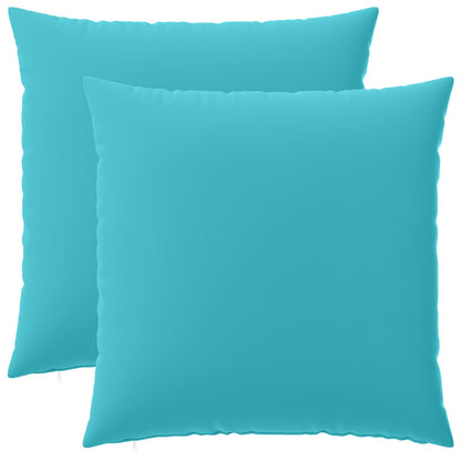 vidaXL Cushion with Pillow HEERLEN 2 pcs Turquoise Polyester