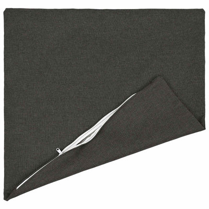 vidaXL Cushion with Pillow HEERLEN 2 pcs Dark Grey Fabric