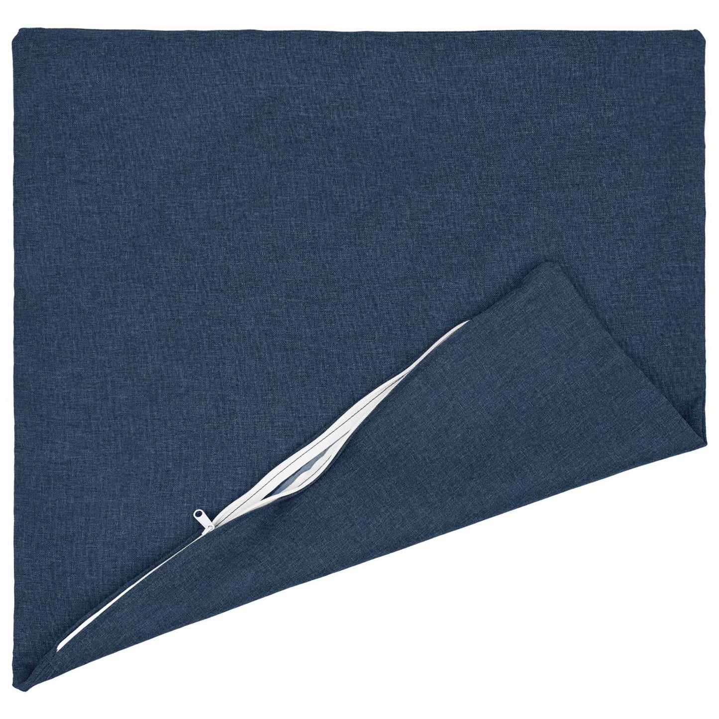 vidaXL Cushion with Pillow HEERLEN 2 pcs Blue Fabric