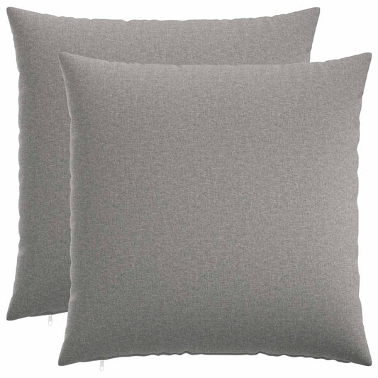 vidaXL Cushion with Pillow HEERLEN 2 pcs Cloud Grey Fabric