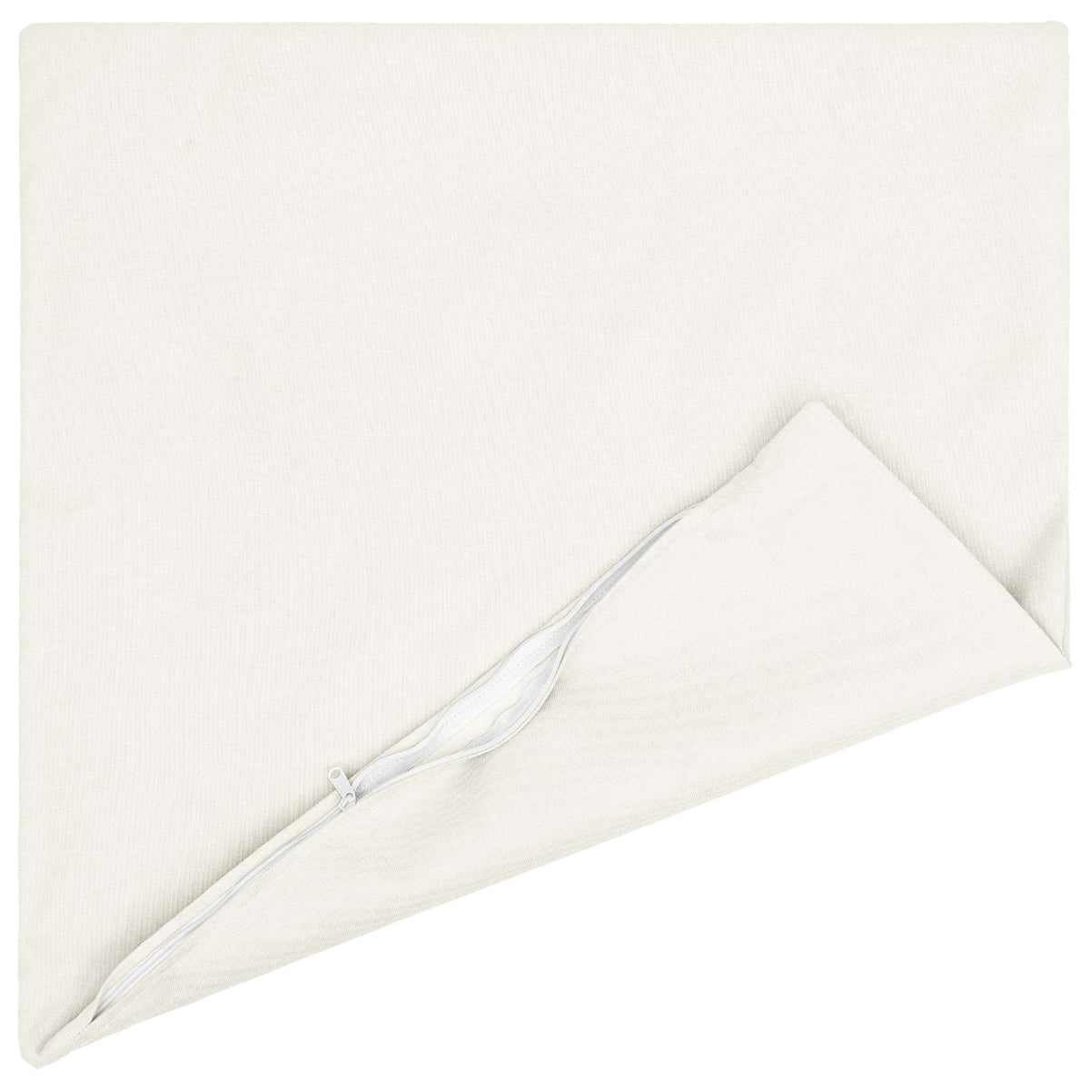 vidaXL Cushion with Pillow HEERLEN 2 pcs White Fabric