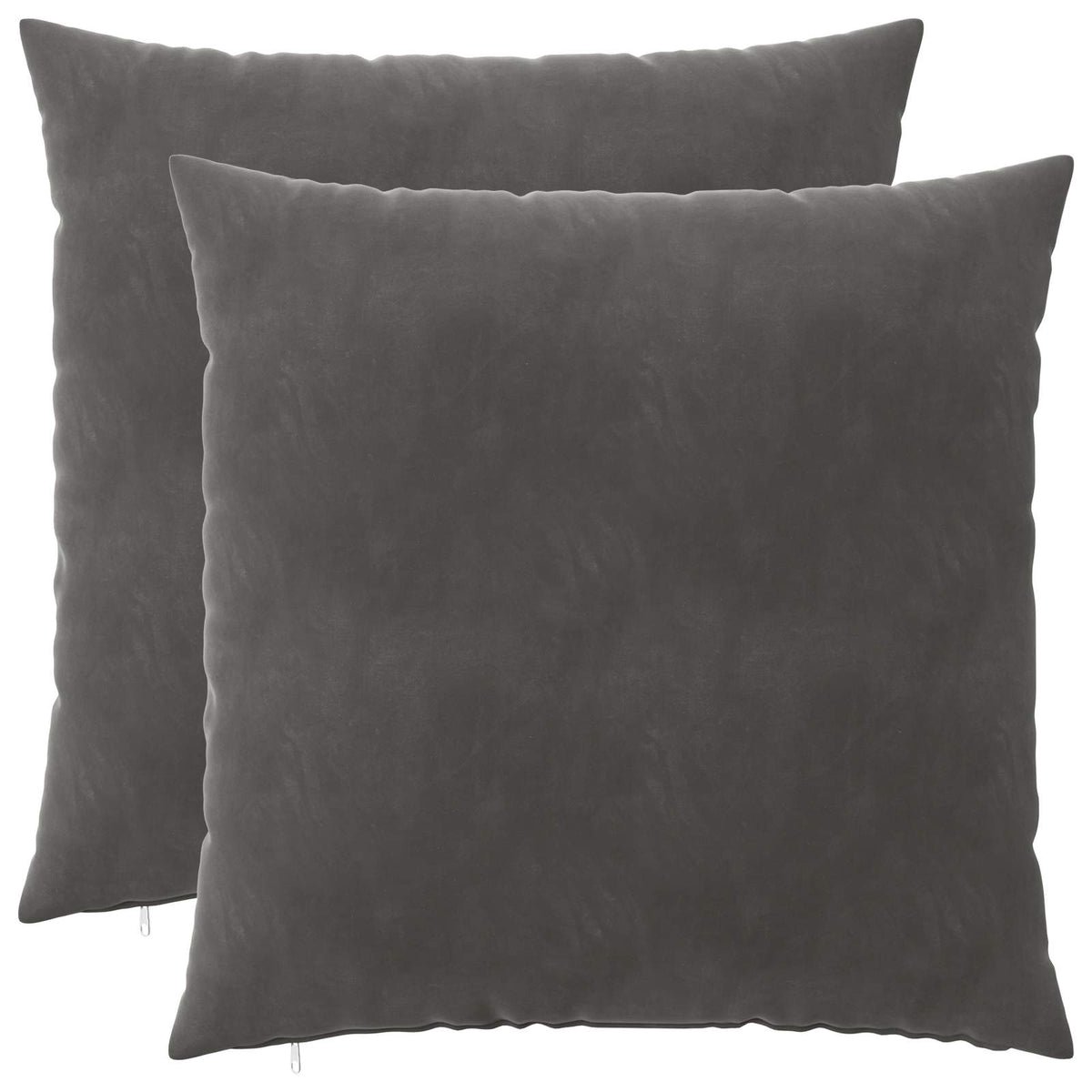 vidaXL Cushion with Pillow HEERLEN 2 pcs Dark Grey Velvet