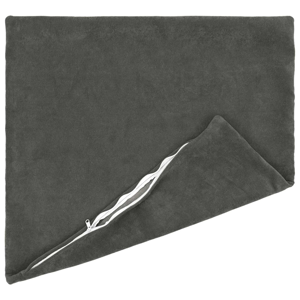 vidaXL Cushion with Pillow HEERLEN 2 pcs Anthracite Microfiber Fleece