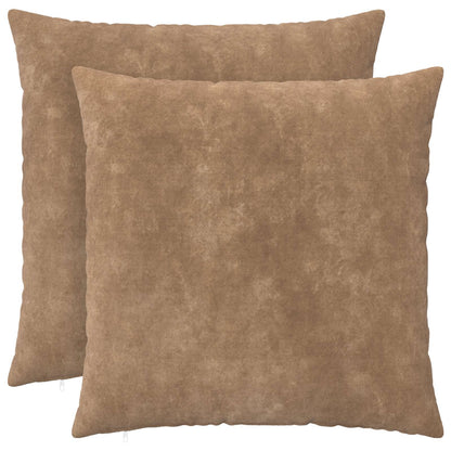 vidaXL Cushion with Pillow HEERLEN 2 pcs Taupe Microfiber Fleece