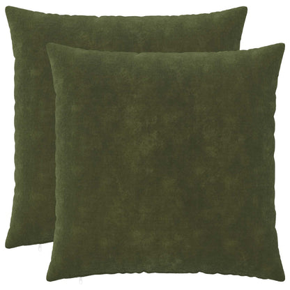 vidaXL Cushion with Pillow HEERLEN 2 pcs Green Microfiber Fleece